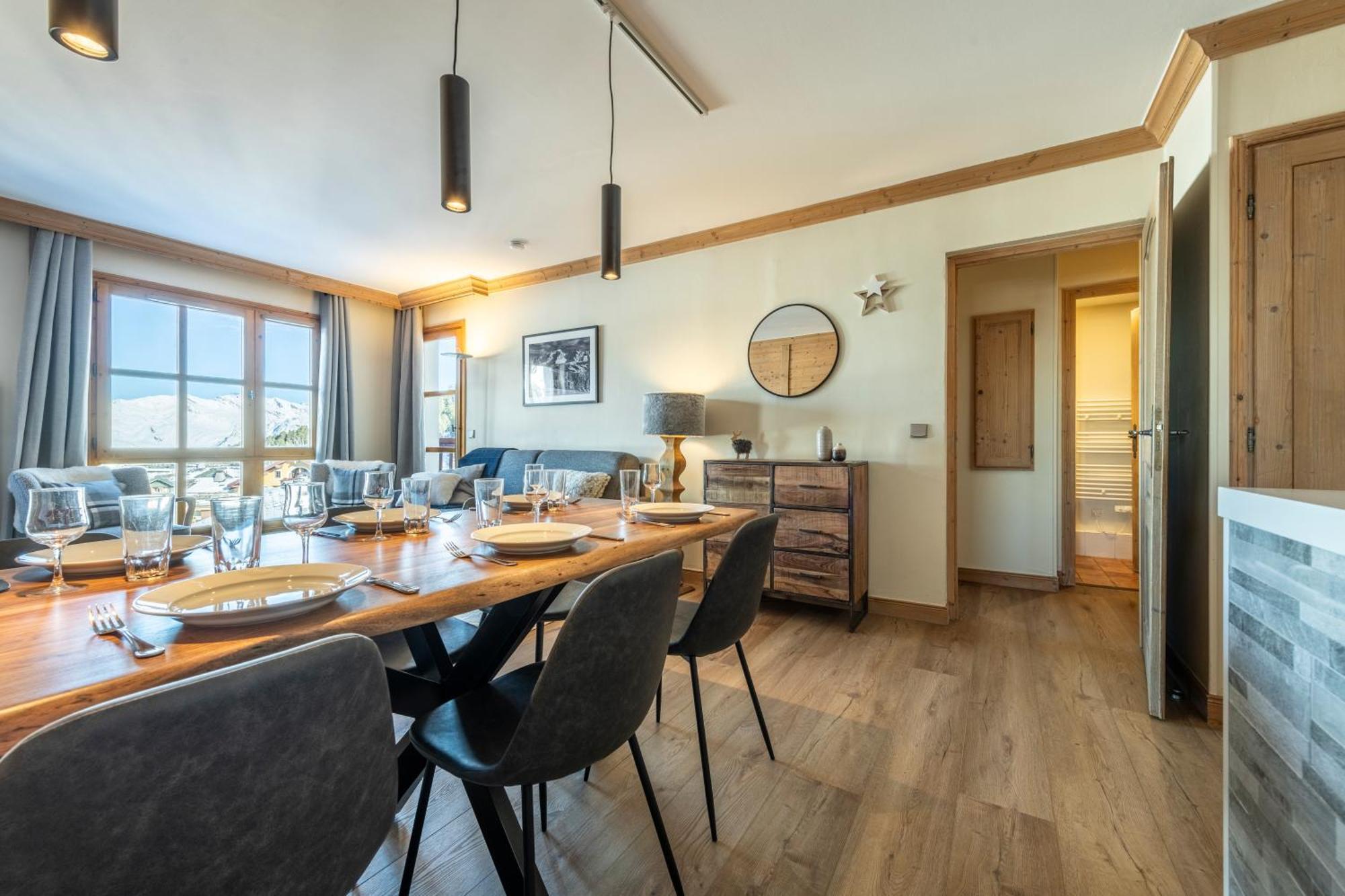 Appt Renove, 6 Personnes Arc 1950 Vue Exceptionnelle Montblanc, Sauna, Hammam, Piscine Int Et Ext Les Arcs  Exterior foto