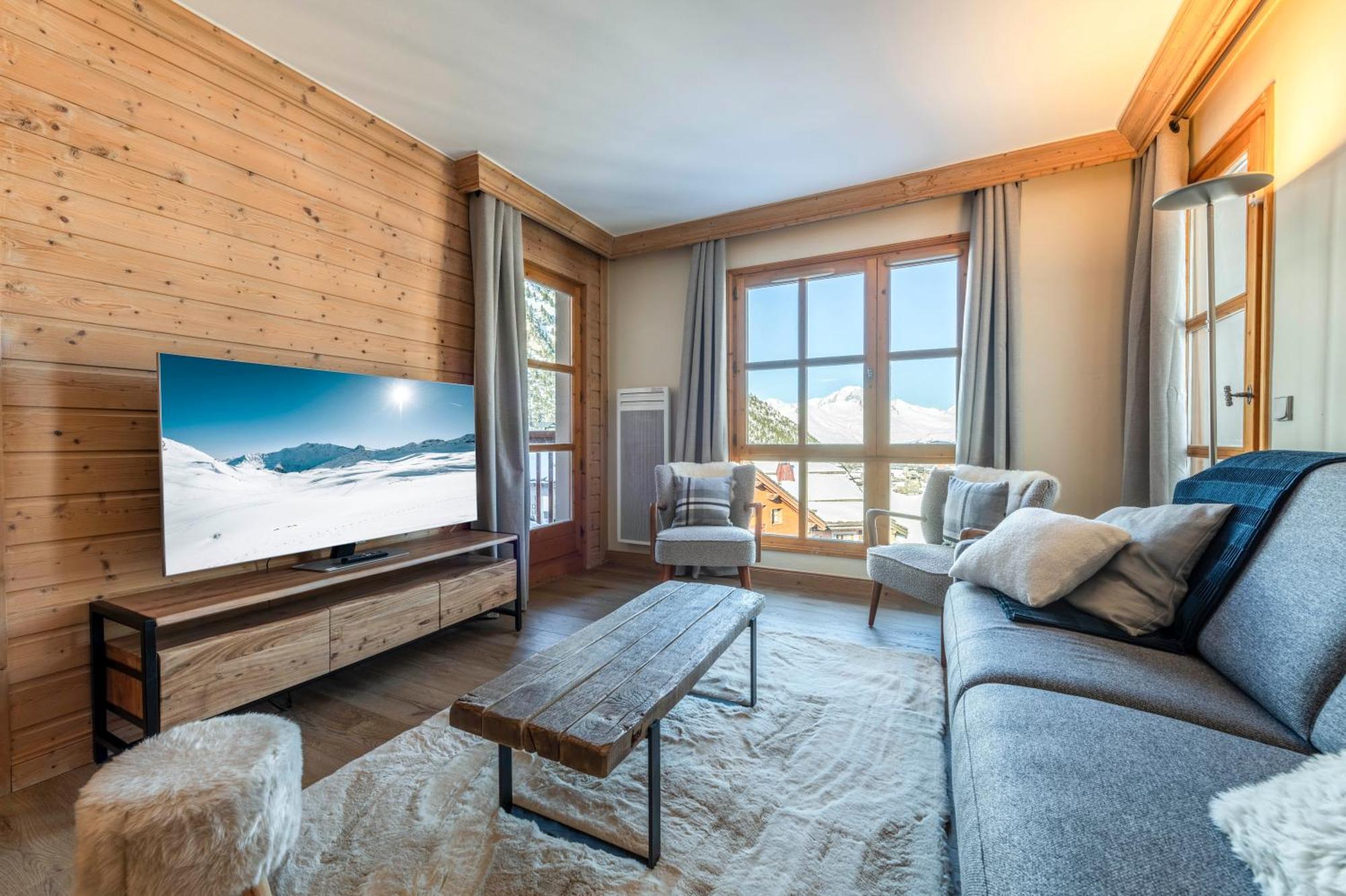 Appt Renove, 6 Personnes Arc 1950 Vue Exceptionnelle Montblanc, Sauna, Hammam, Piscine Int Et Ext Les Arcs  Exterior foto